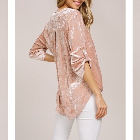 ✨NEW✨Velvet Soft Gathered Top - Picture 7 of 8